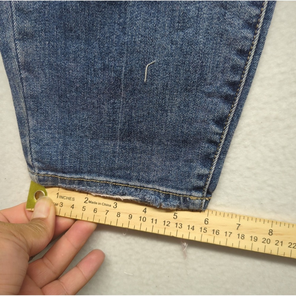 Judy Blue Boyfriend Fit Distressed stretch Jeans Medium Wash Womens 9/29 - Picture 5 of 9